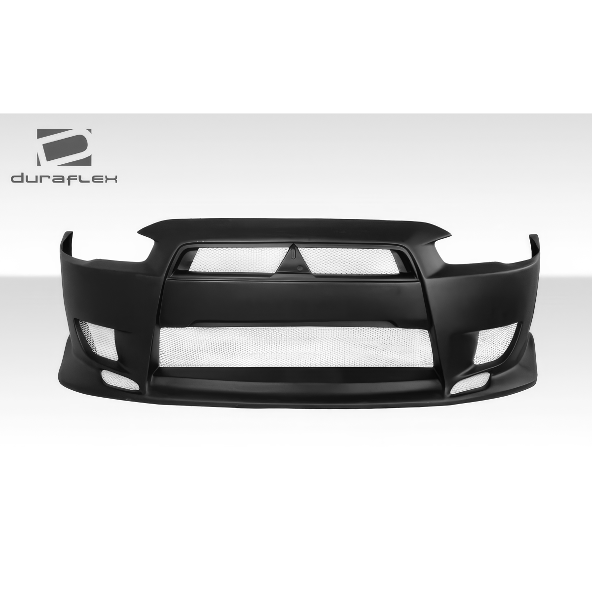 Modify your Mitsubishi Lancer 2008 with our Exterior/Front Bumpers or Lips - Front view of the bumper at eye level