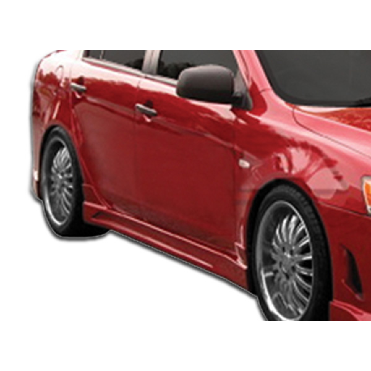 Modify your Mitsubishi Lancer 2008 with our Exterior/Complete Body Kits - Angle showing side view of vehicle part