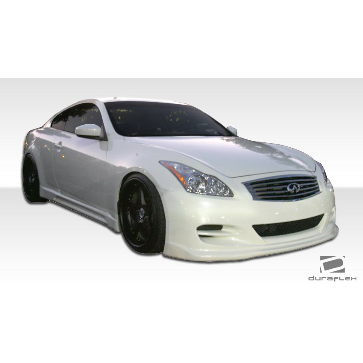 Modify your Infiniti G37 2008 with our Exterior/Side Skirts - The image shows a side angle view of the vehicle