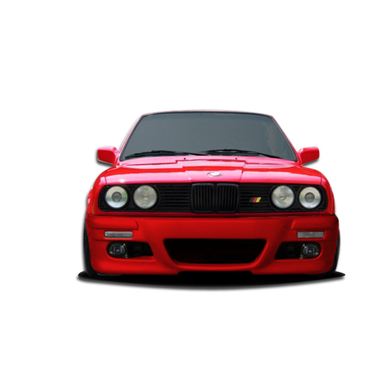 Modify your BMW 3-Series 1984 with our Exterior/Front Bumpers or Lips - Front view of the BMW 3 Series E30