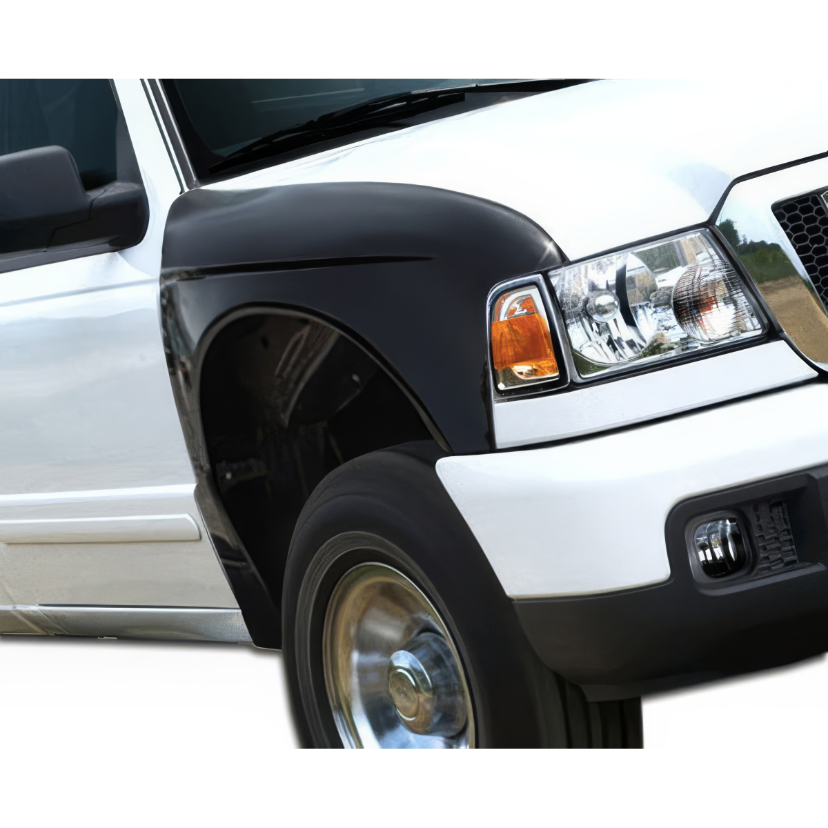 Modify your Ford Ranger 1998 with our Exterior/Fenders - Angled view of front fender on vehicle