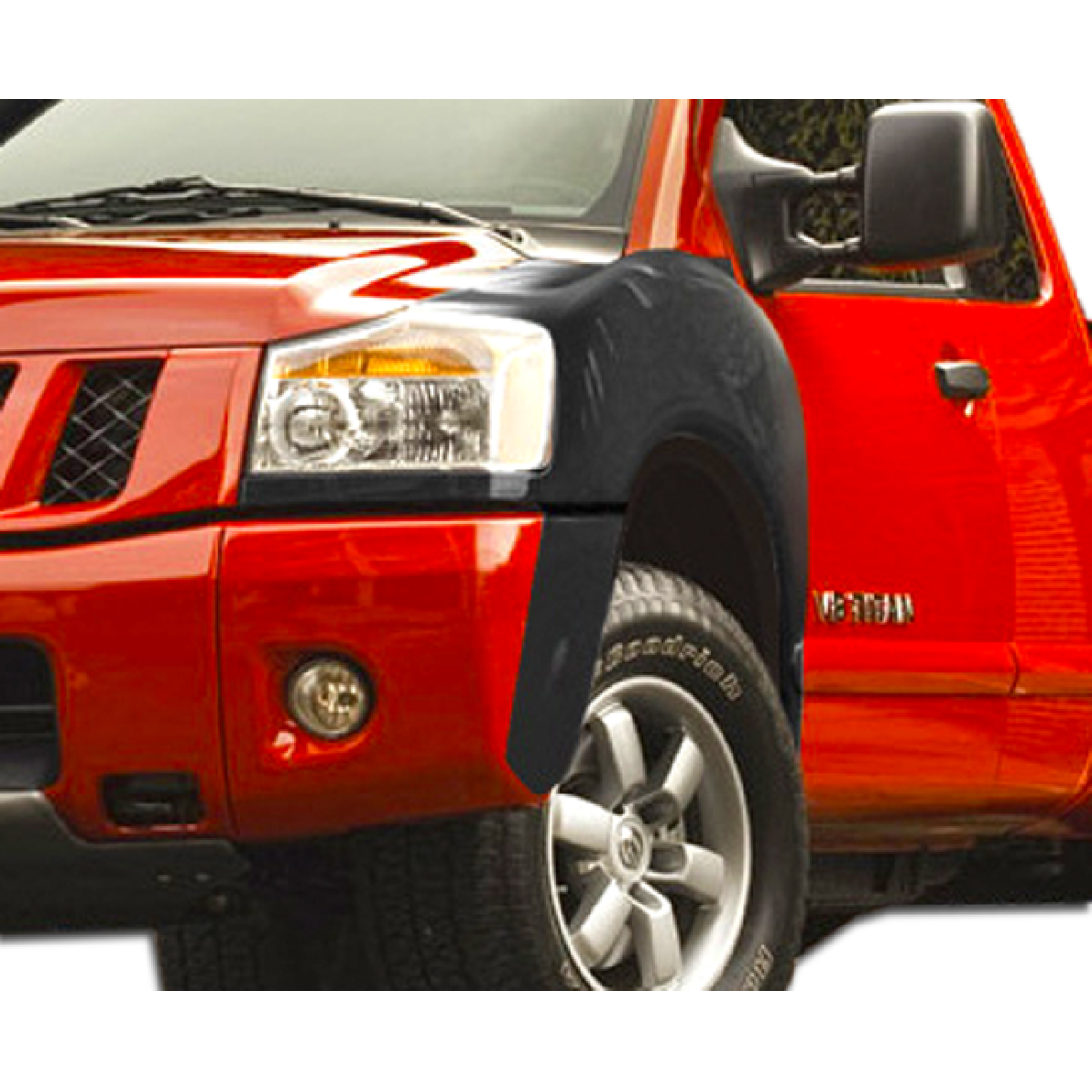 Modify your Nissan Titan 2004 with our Exterior/Fenders - Front angle view of vehicle fender