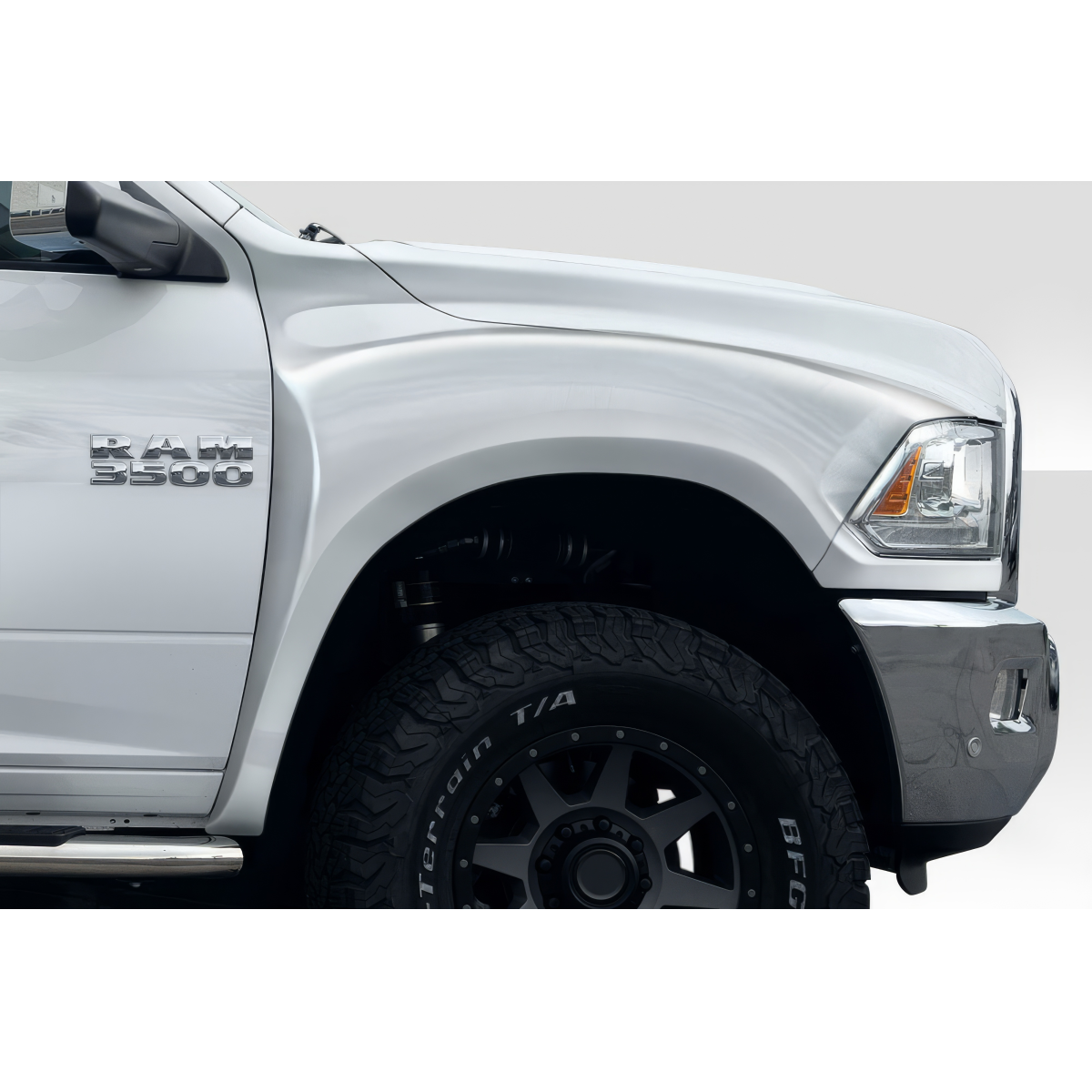 Modify your Dodge Ram 2009 with our Exterior/Fenders - Angled view of the front fender