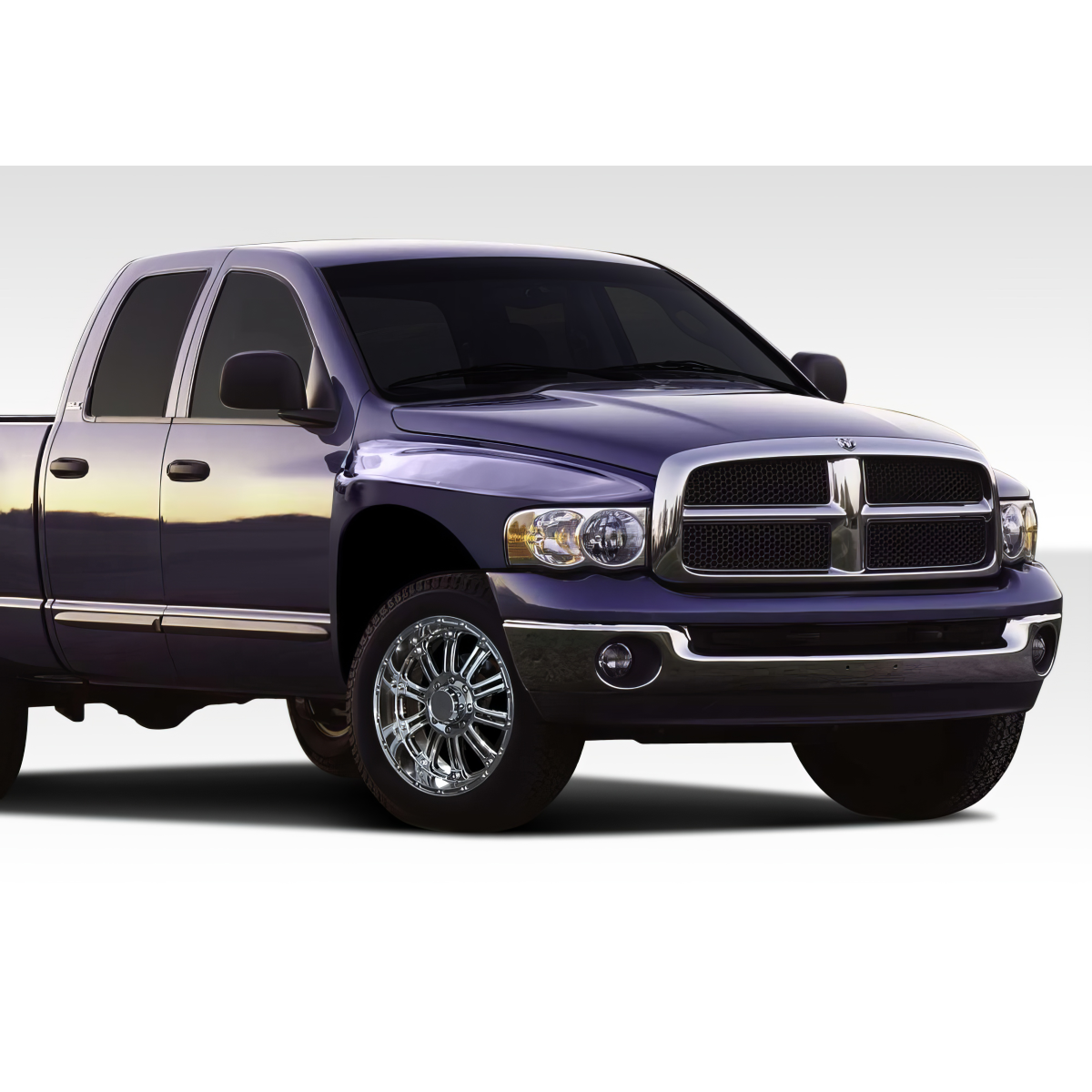 Modify your Dodge Ram 2002 with our Exterior/Fenders - Front angle view of the Dodge Ram