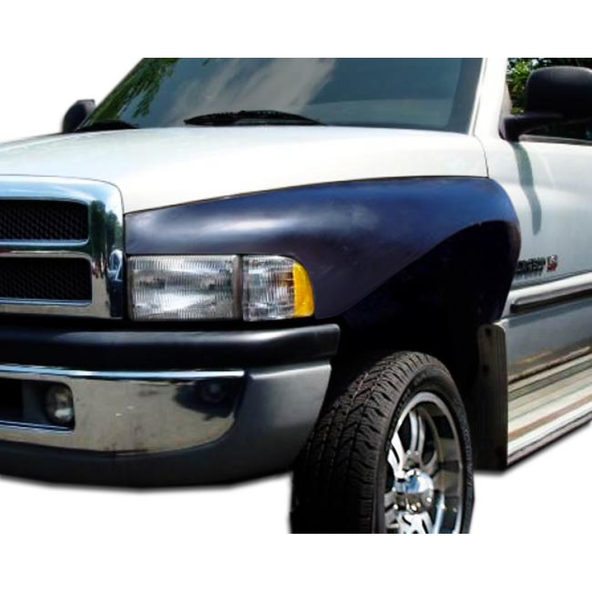 Modify your Dodge Ram 1994 with our Exterior/Fenders - Front quarter view of vehicle fender and tire