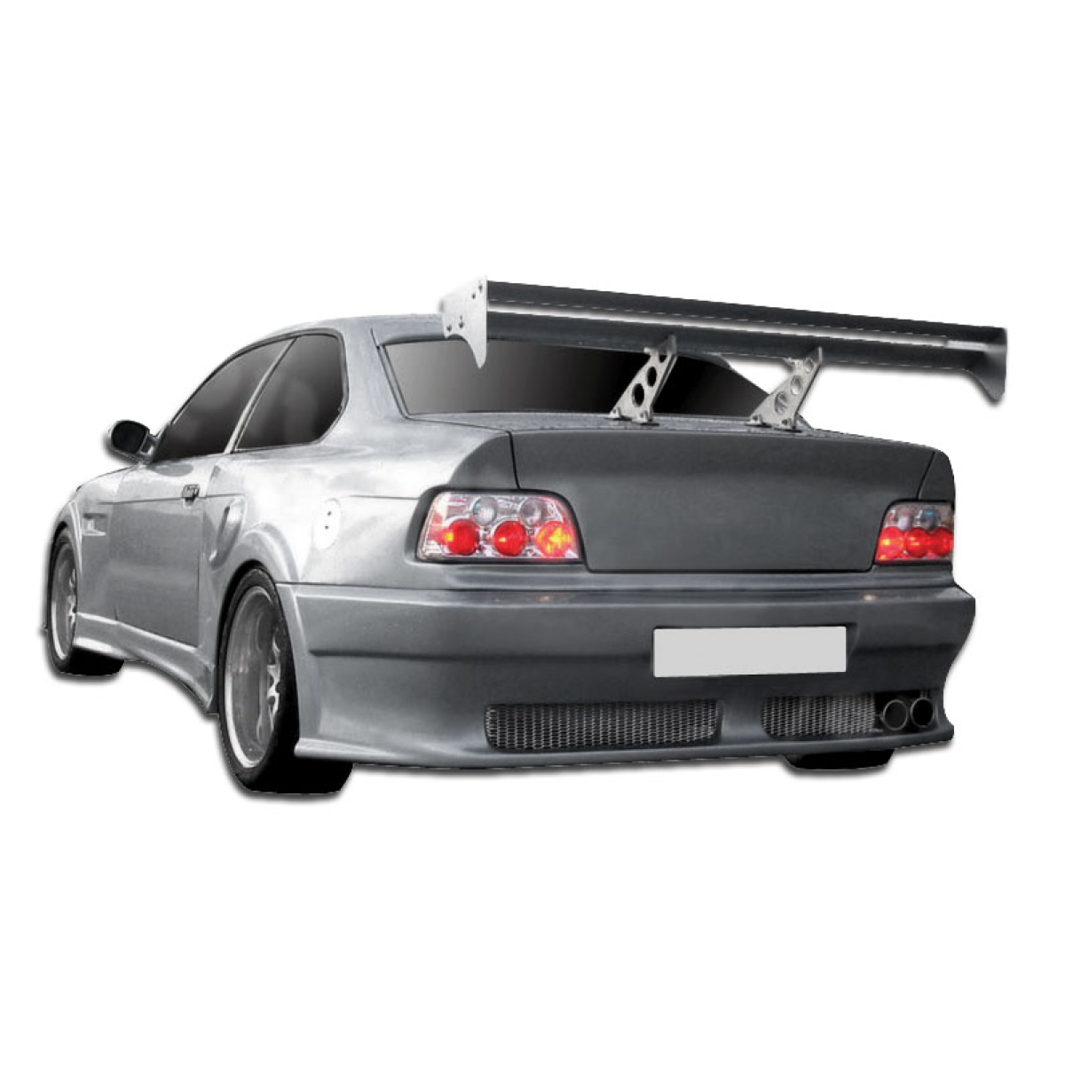 Modify your BMW 3-Series 1992 with our Exterior/Rear Bumpers or Lips - View angle from rear left side of the vehicle