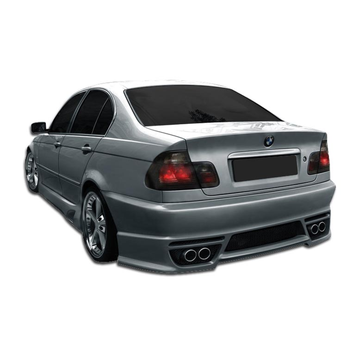 Modify your BMW 3-Series 1999 with our Exterior/Complete Body Kits - Rear angle view of BMW 3 Series E46