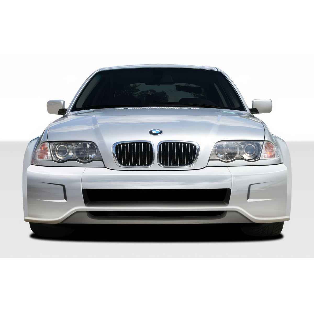 Modify your BMW 3-Series 1999 with our Exterior/Complete Body Kits - Front view of a BMW 3 Series E46