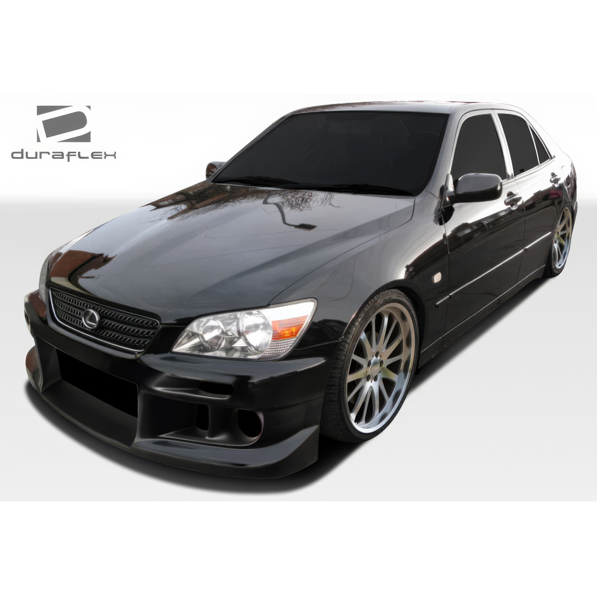 Modify your Lexus IS Series 2000 with our Exterior/Front Bumpers or Lips - Angled view of car front from left side