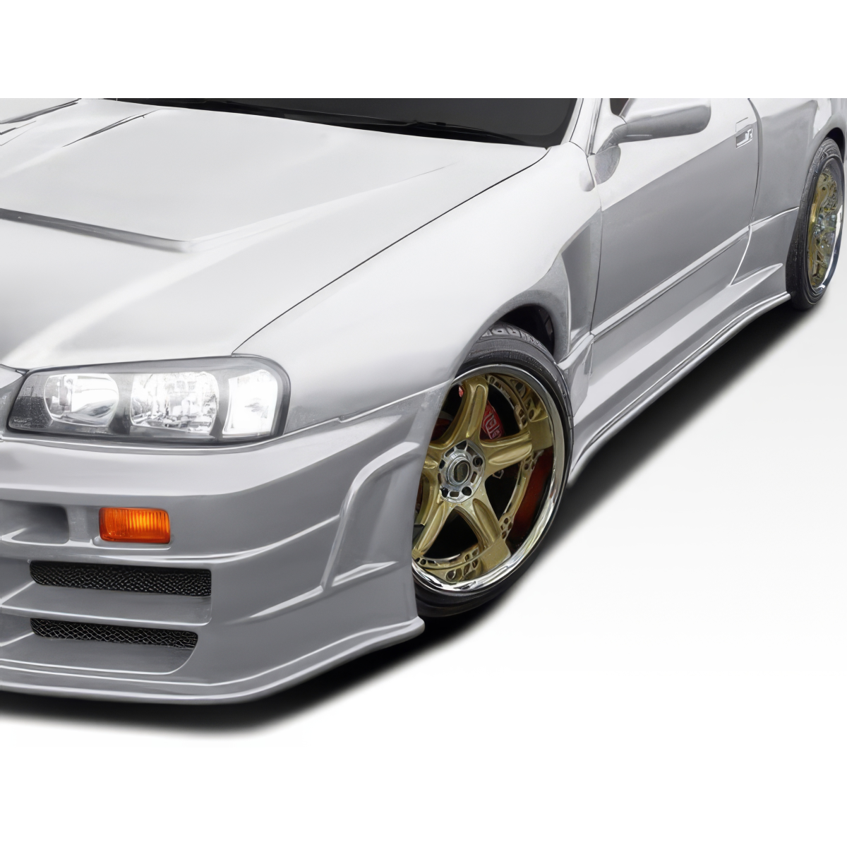 Modify your Nissan Skyline 1989 with our Exterior/Complete Body Kits - Front three quarter angle of a Nissan Skyline