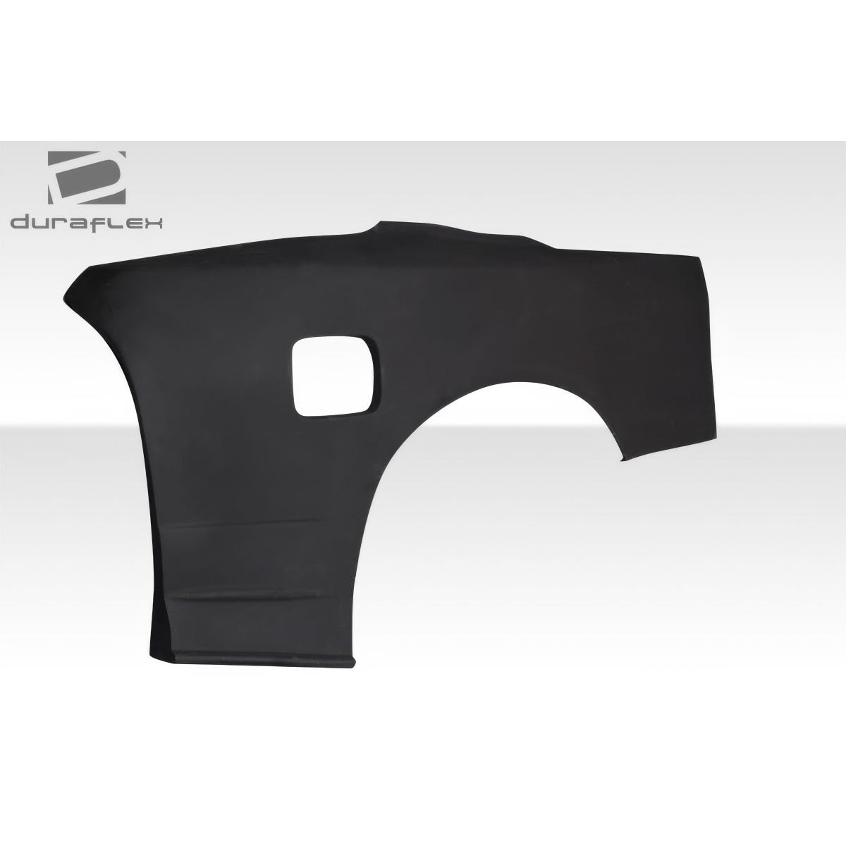Modify your Nissan Skyline 1989 with our Exterior/Fenders - Side view of rear fender flare black color