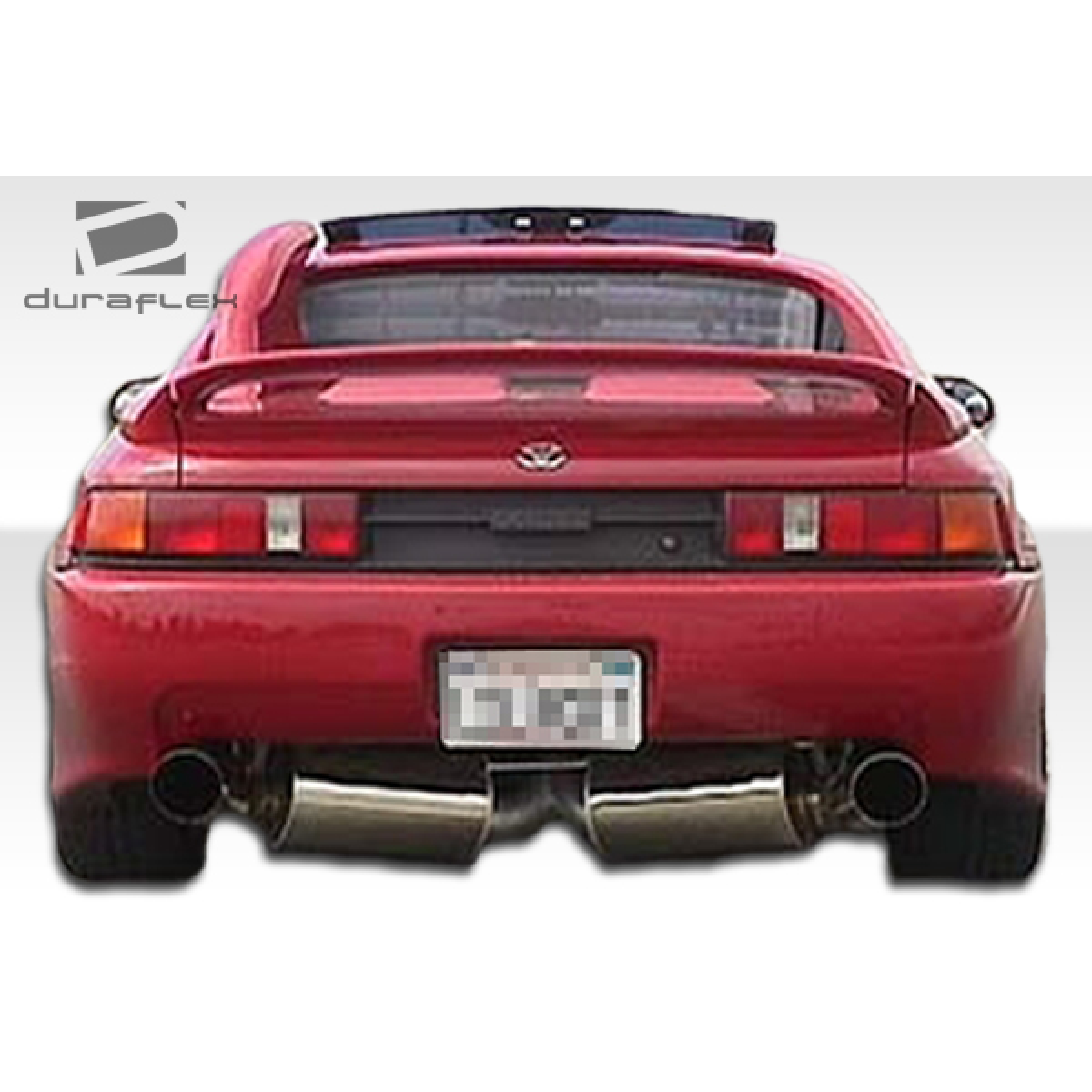 Modify your Toyota MR2 1991 with our Exterior/Complete Body Kits - Rear angle of the car showing dual exhausts