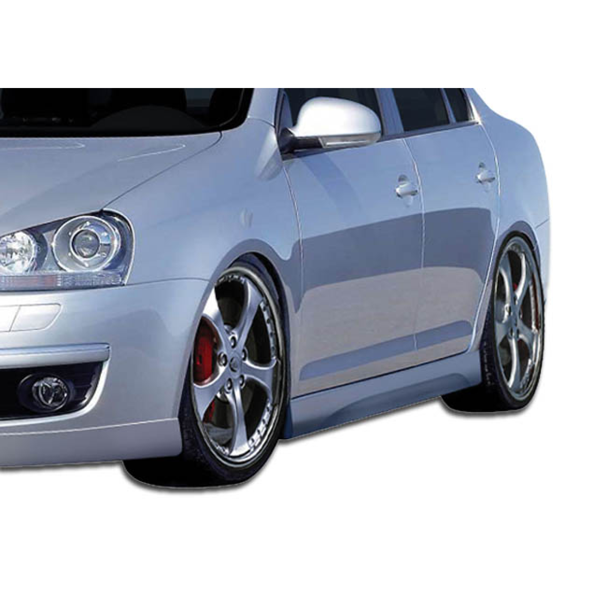 Modify your Volkswagen Golf 2005 with our Exterior/Side Skirts - Viewed from front left angle showcasing side skirts