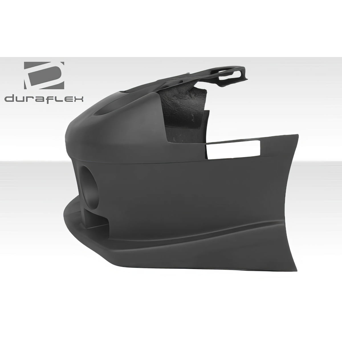 Modify your Mazda RX-7 1986 with our Exterior/Front Bumpers - Side view of front bumper conversion part