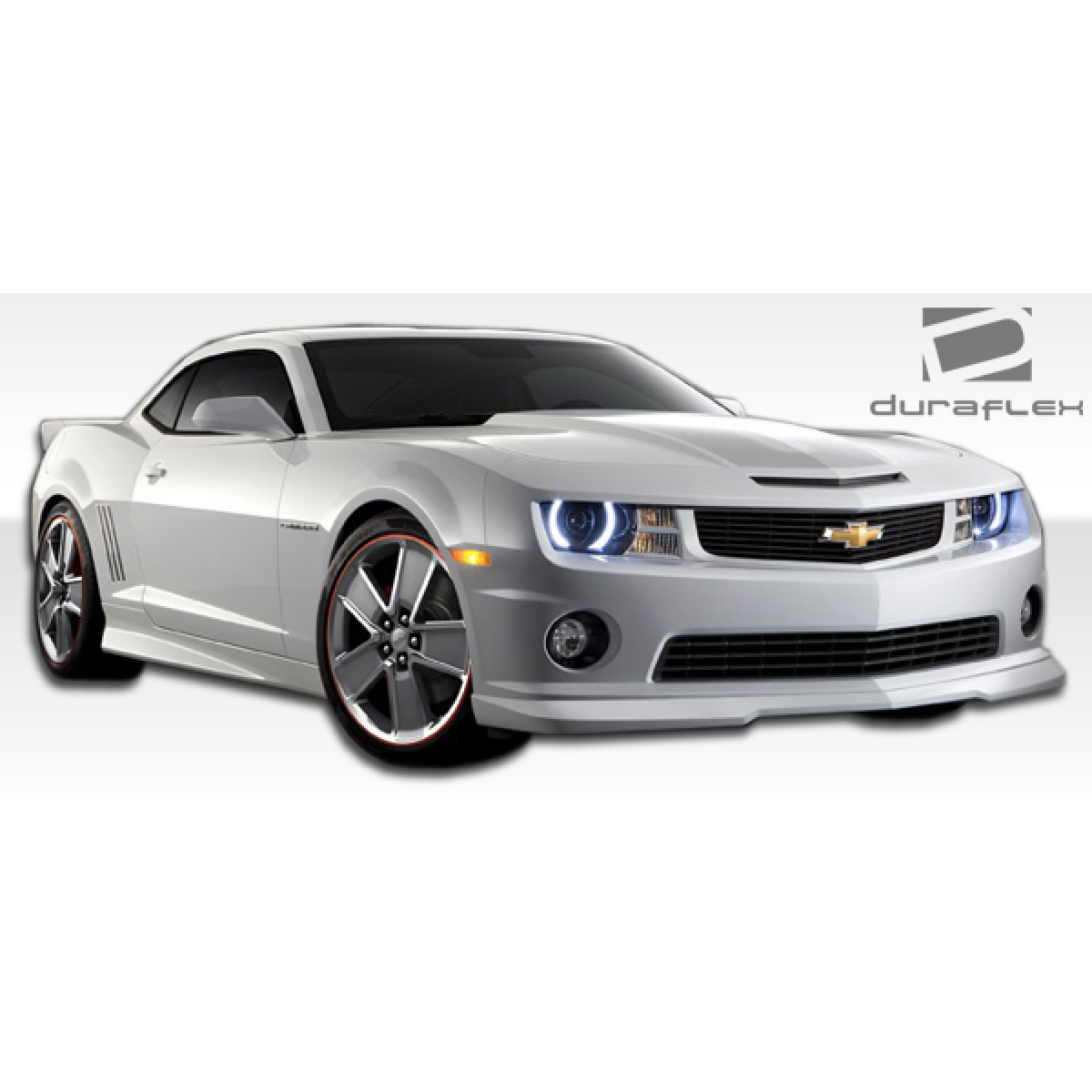 Modify your Chevrolet Camaro 2010 with our Exterior/Side Skirts - Car shown at a front three quarter angle