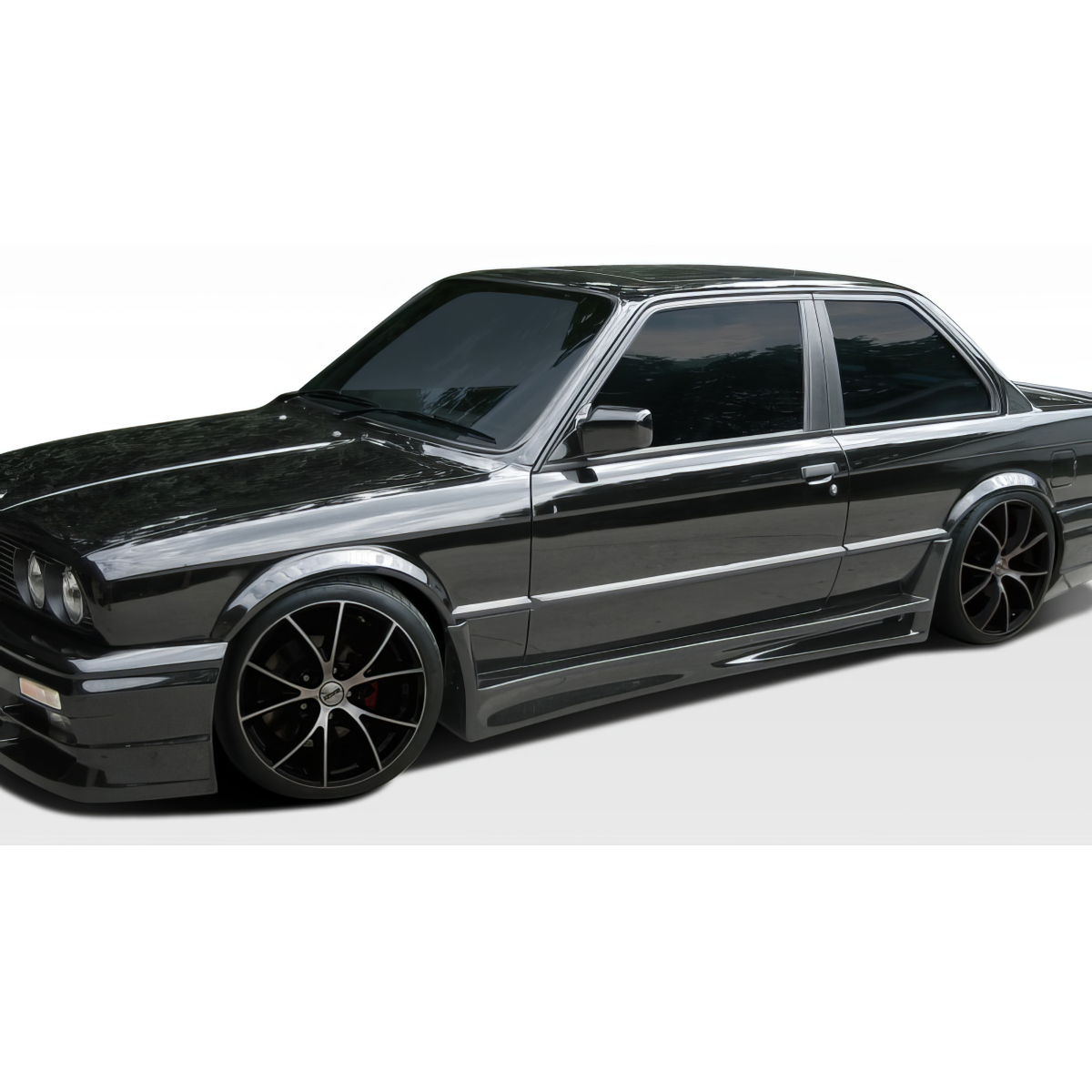 Modify your BMW 3-Series 1984 with our Exterior/Side Skirts - Three quarter view from the front left side