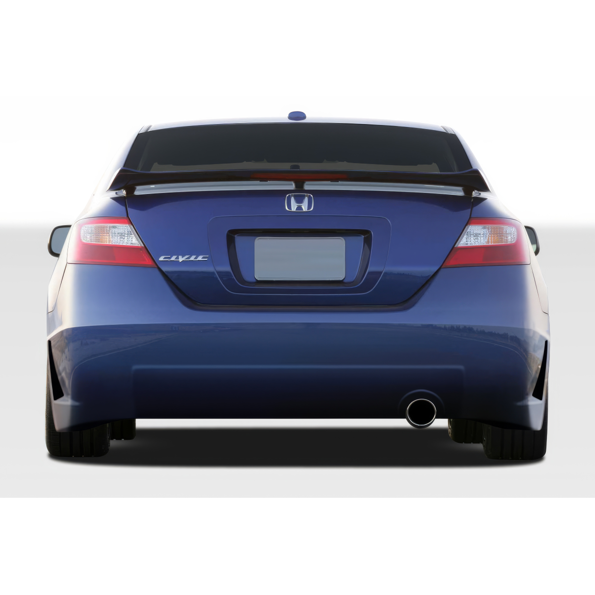 Modify your Honda Civic 2006 with our Exterior/Complete Body Kits - Image shows rear view of vehicle at straight angle