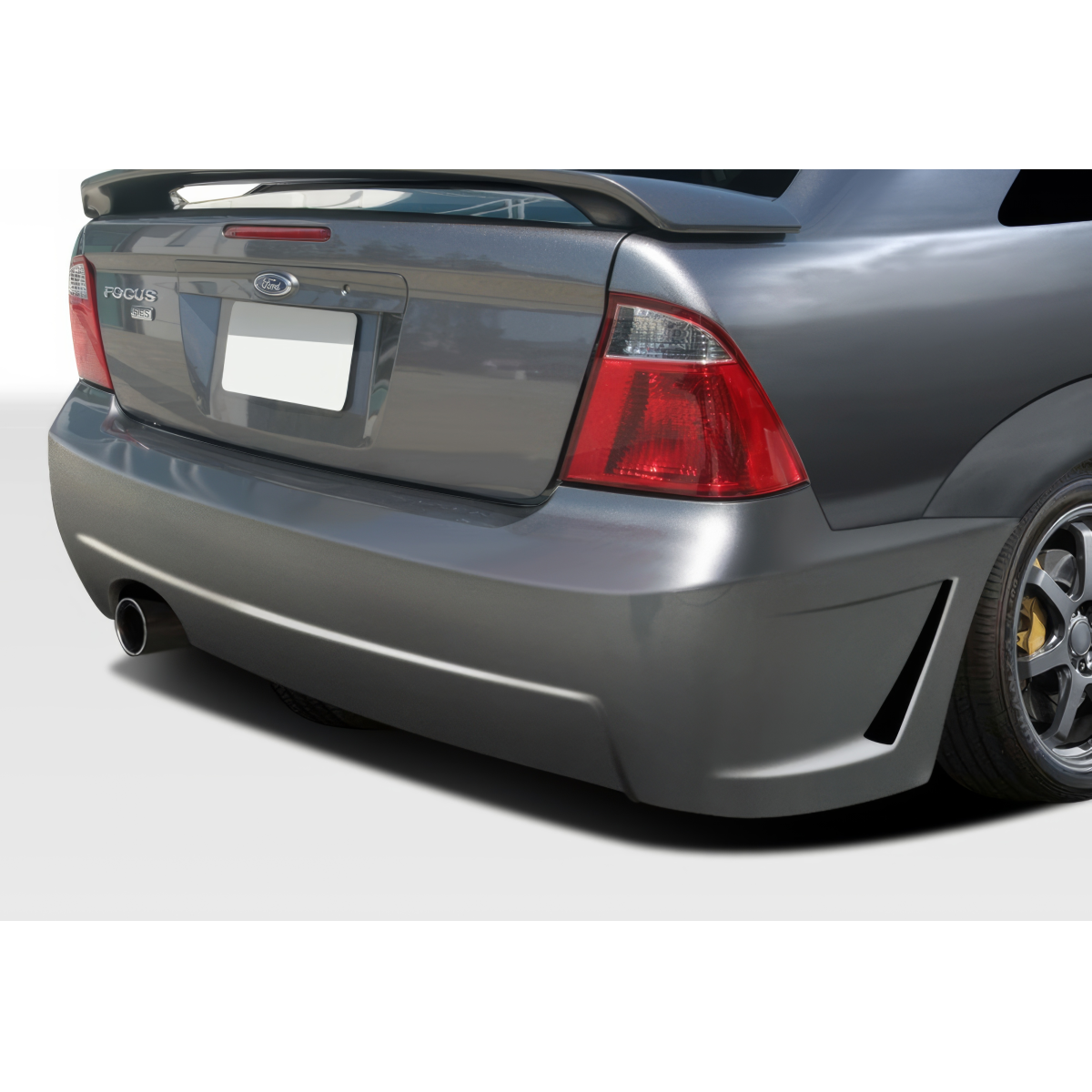 Modify your Ford Focus 2005 with our Exterior/Rear Bumpers or Lips - Rear view angle of the vehicle part shown