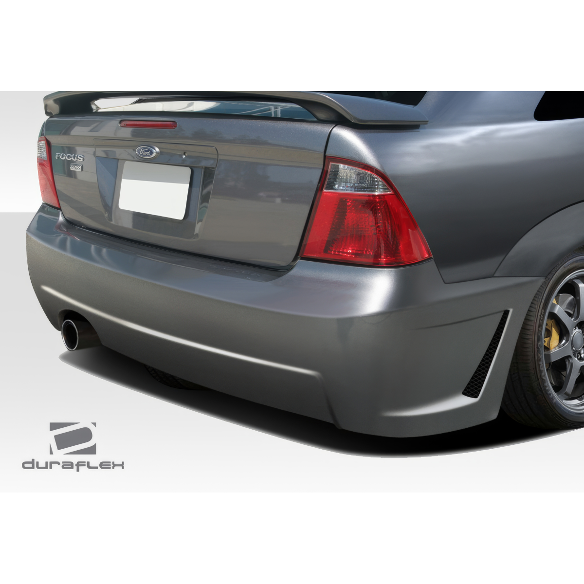 Modify your Ford Focus 2005 with our Exterior/Complete Body Kits - Rear angle view of the Ford Focus body kit part