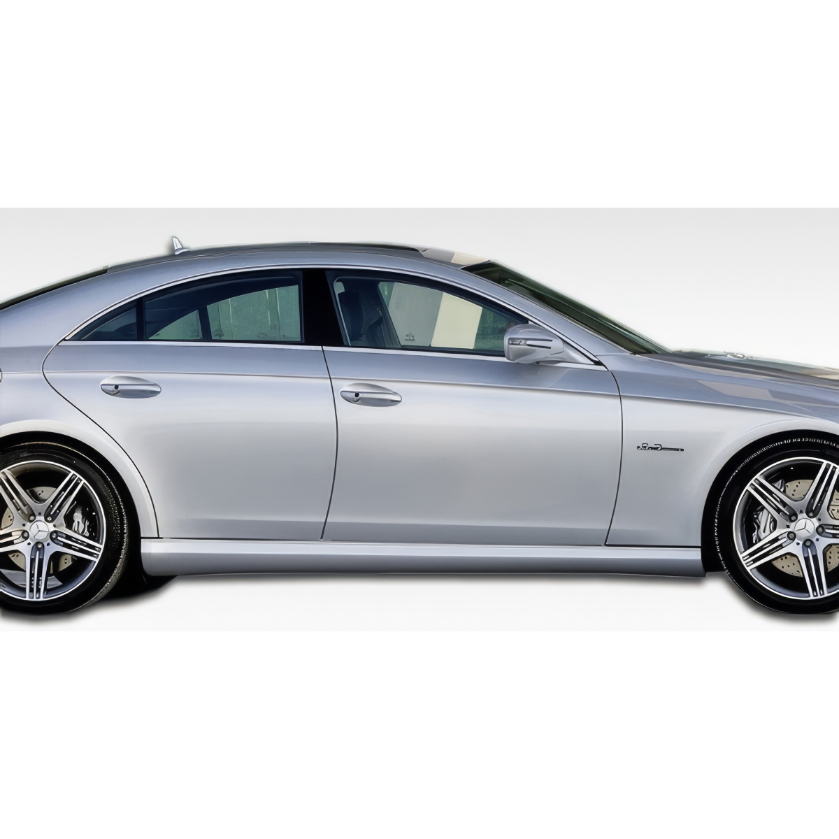 Modify your Mercedes-Benz CLS-Class 2006 with our Exterior/Side Skirts - Side view of vehicle showcasing side skirts