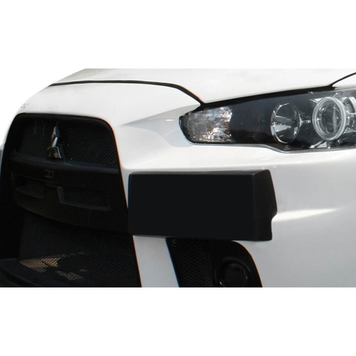 Modify your Mitsubishi Lancer 2008 with our Exterior/Complete Body Kits - Front angle of the car part as shown in image