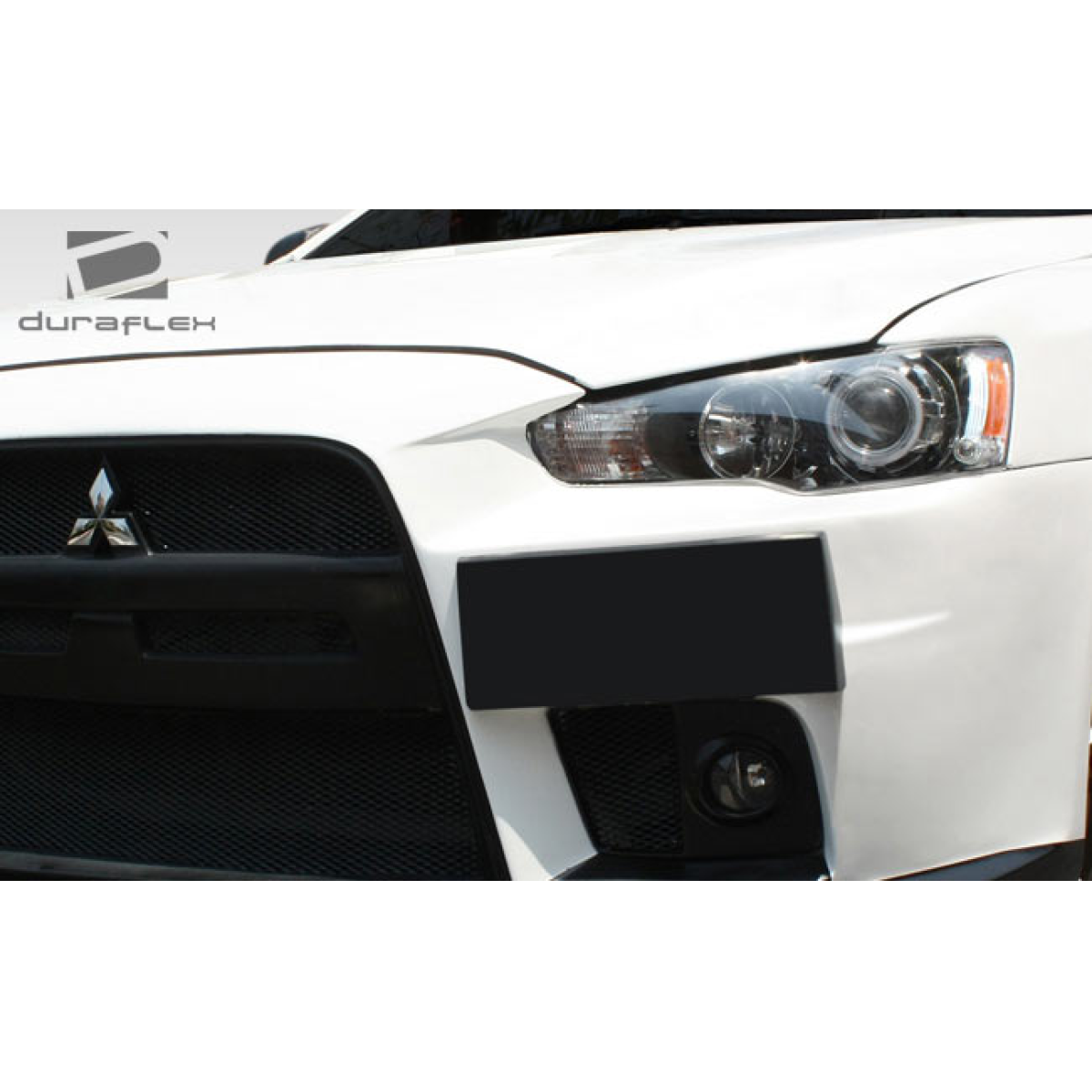 Modify your Mitsubishi Lancer 2008 with our Exterior/Complete Body Kits - Front angle of the vehicle part shown