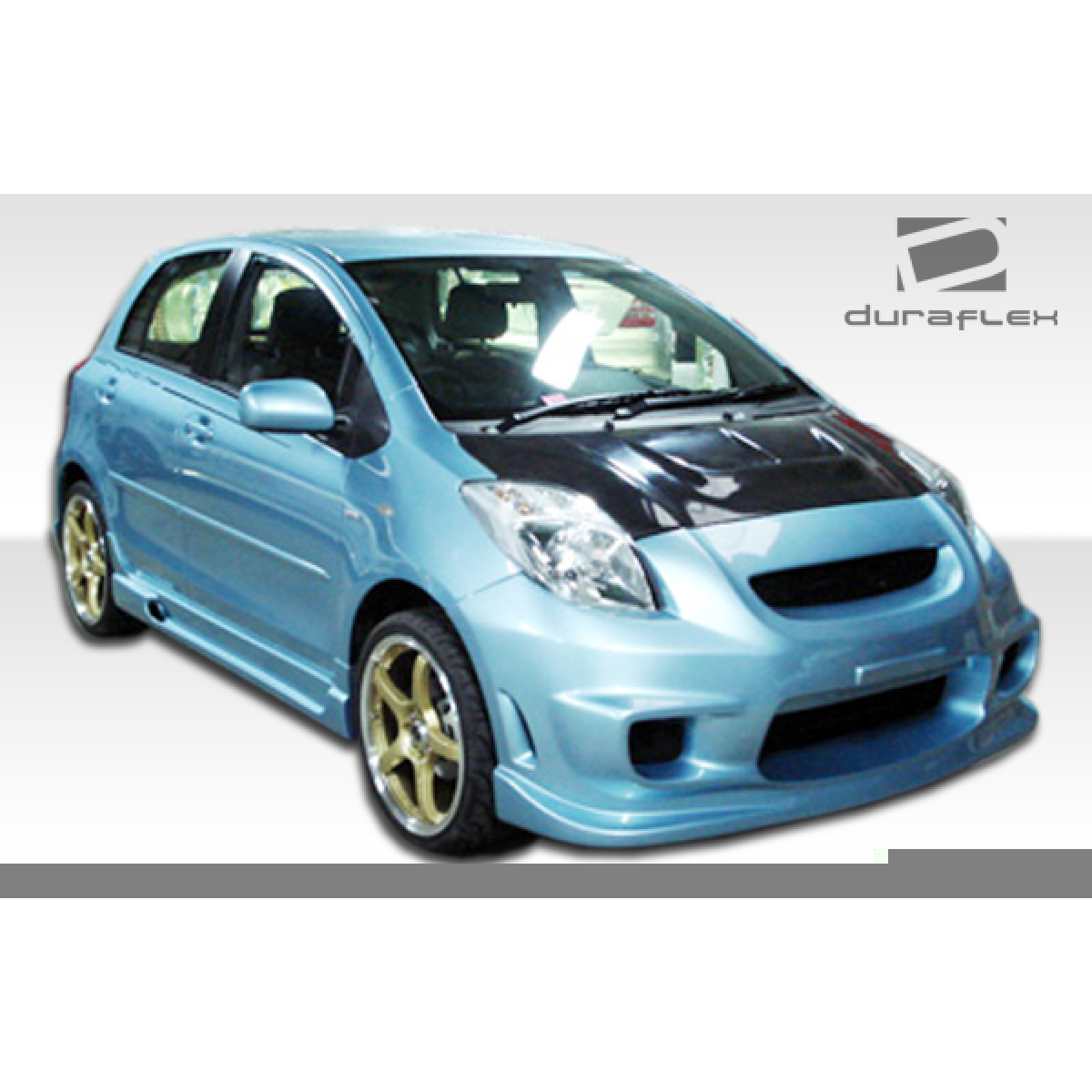 Modify your Toyota Yaris 2007 with our Exterior/Front Bumpers or Lips - Front three quarter angle view of the vehicle