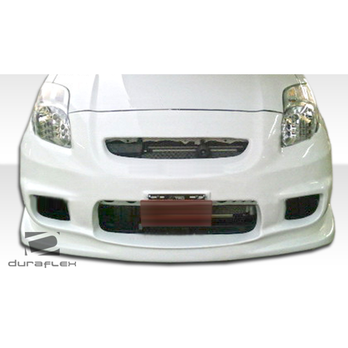 Modify your Toyota Yaris 2007 with our Exterior/Front Bumpers or Lips - Front view angle of bumper for Toyota Yaris