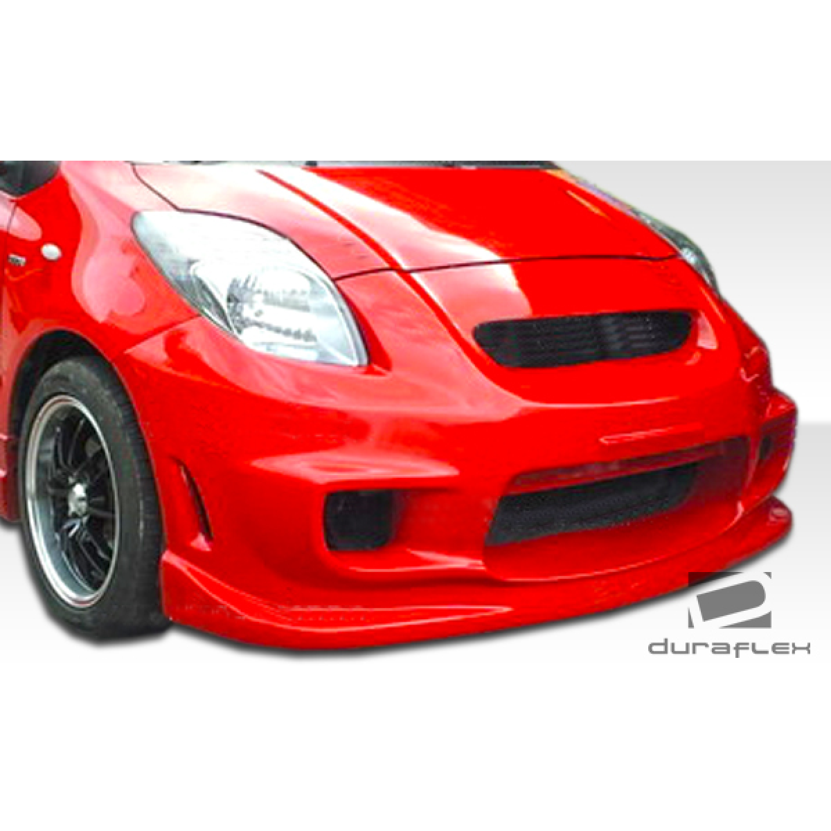 Modify your Toyota Yaris 2007 with our Exterior/Front Bumpers or Lips - Front view slightly angled from low position