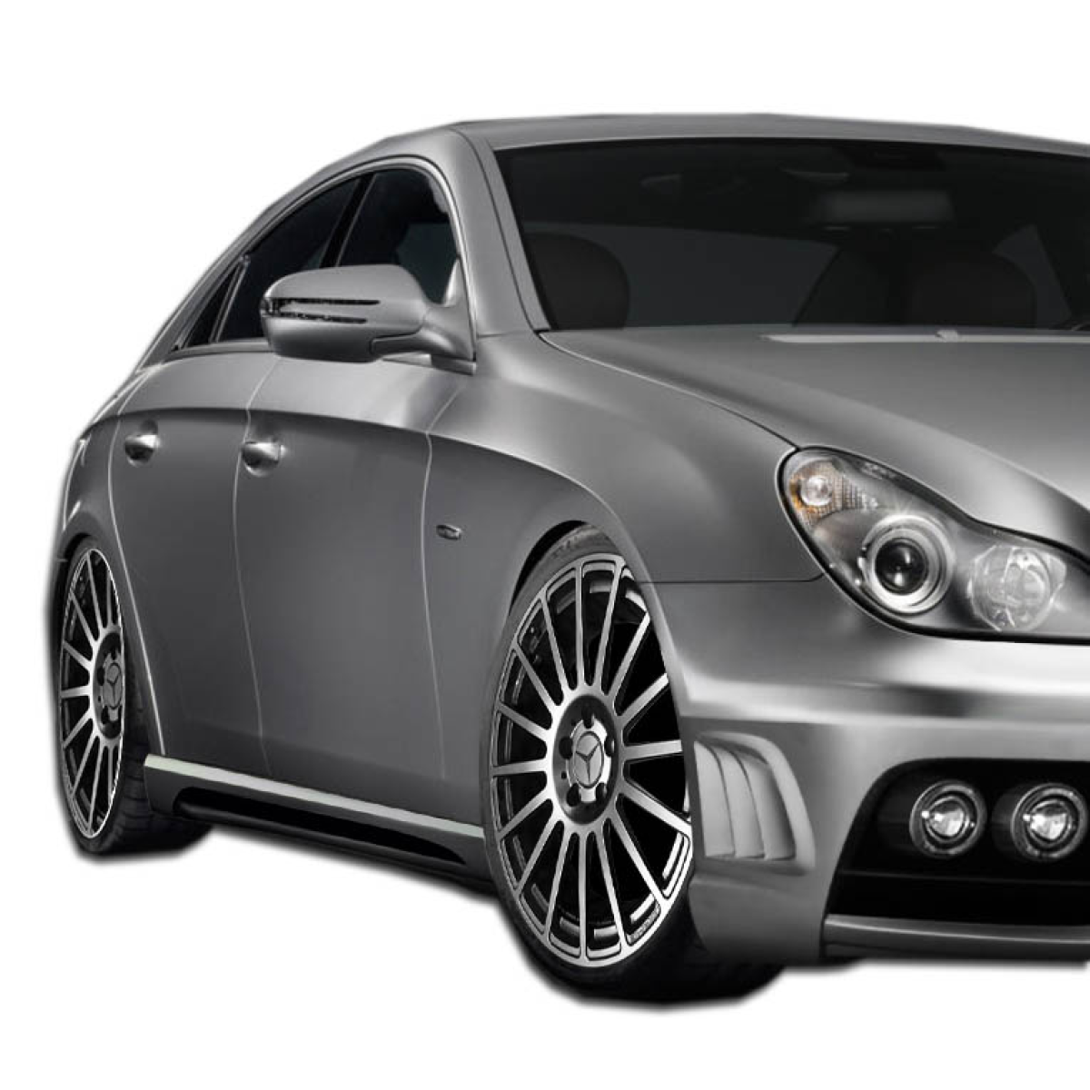 Modify your Mercedes-Benz CLS-Class 2006 with our Exterior/Complete Body Kits - Angle showing left side view of the vehicle