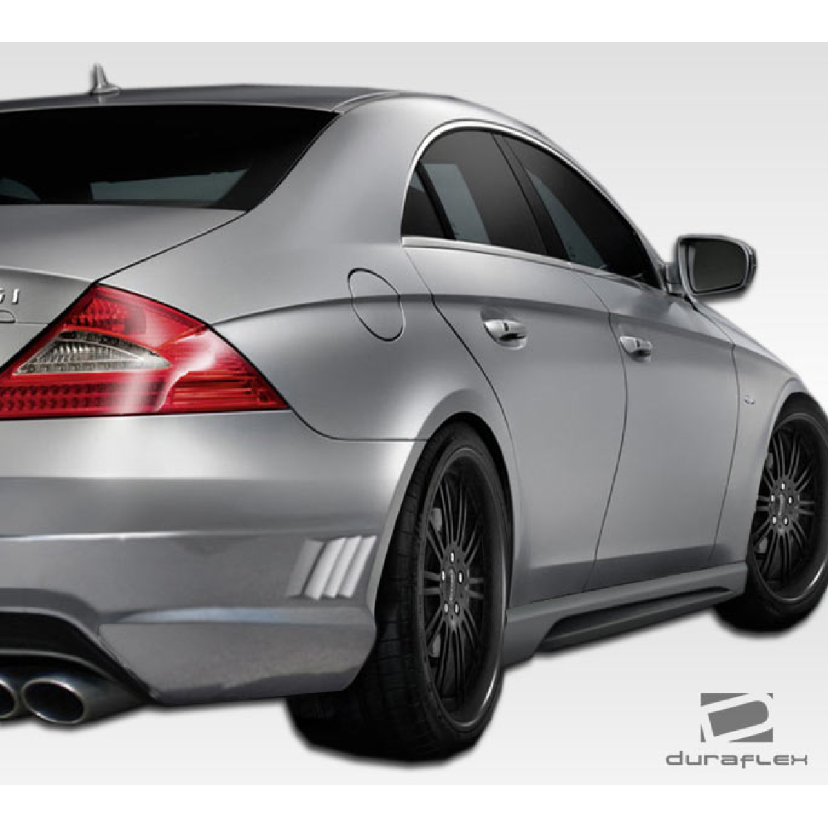 Modify your Mercedes-Benz CLS-Class 2006 with our Exterior/Complete Body Kits - The image shows a rear three quarter angle view