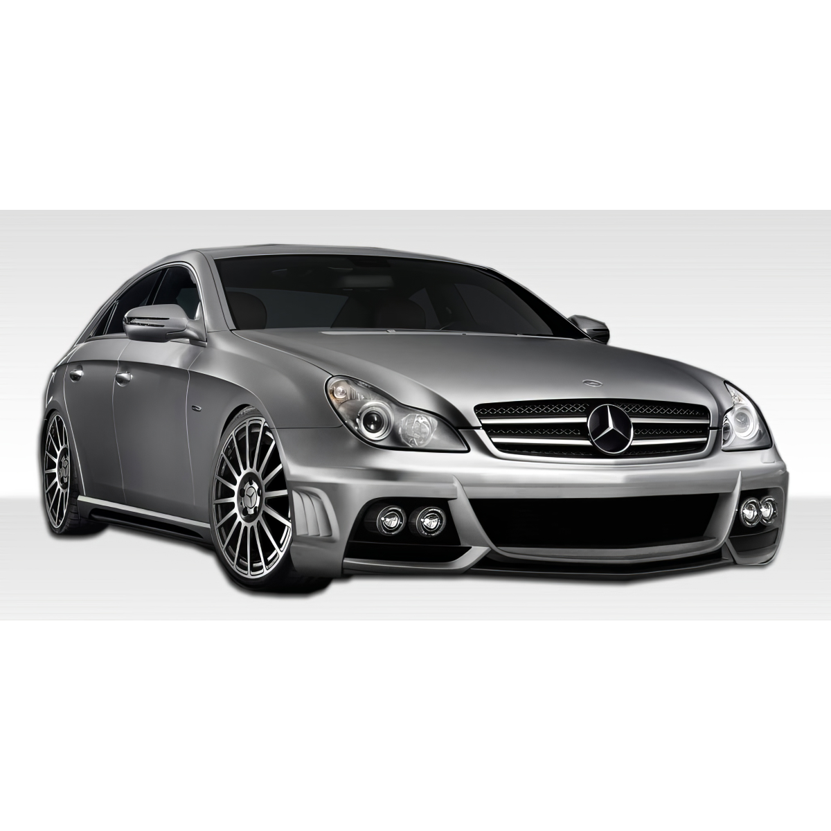 Modify your Mercedes-Benz CLS-Class 2006 with our Exterior/Complete Body Kits - Front three quarter angle view of the car