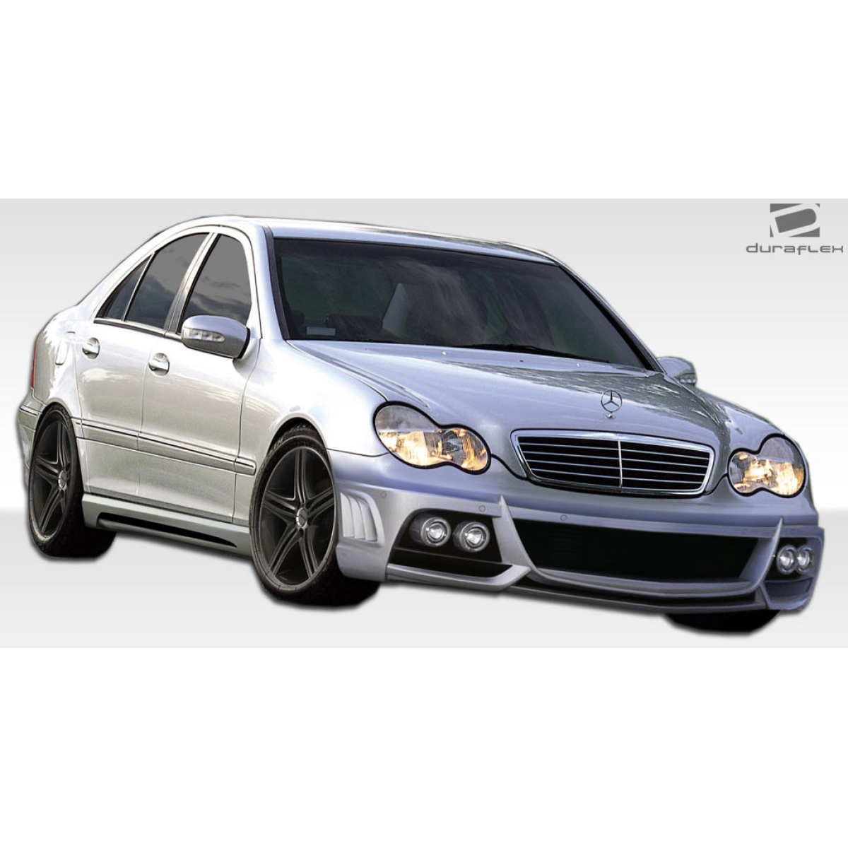 Modify your Mercedes-Benz C230 2001 with our Exterior/Complete Body Kits - Vehicle shown at a three quarter front angle