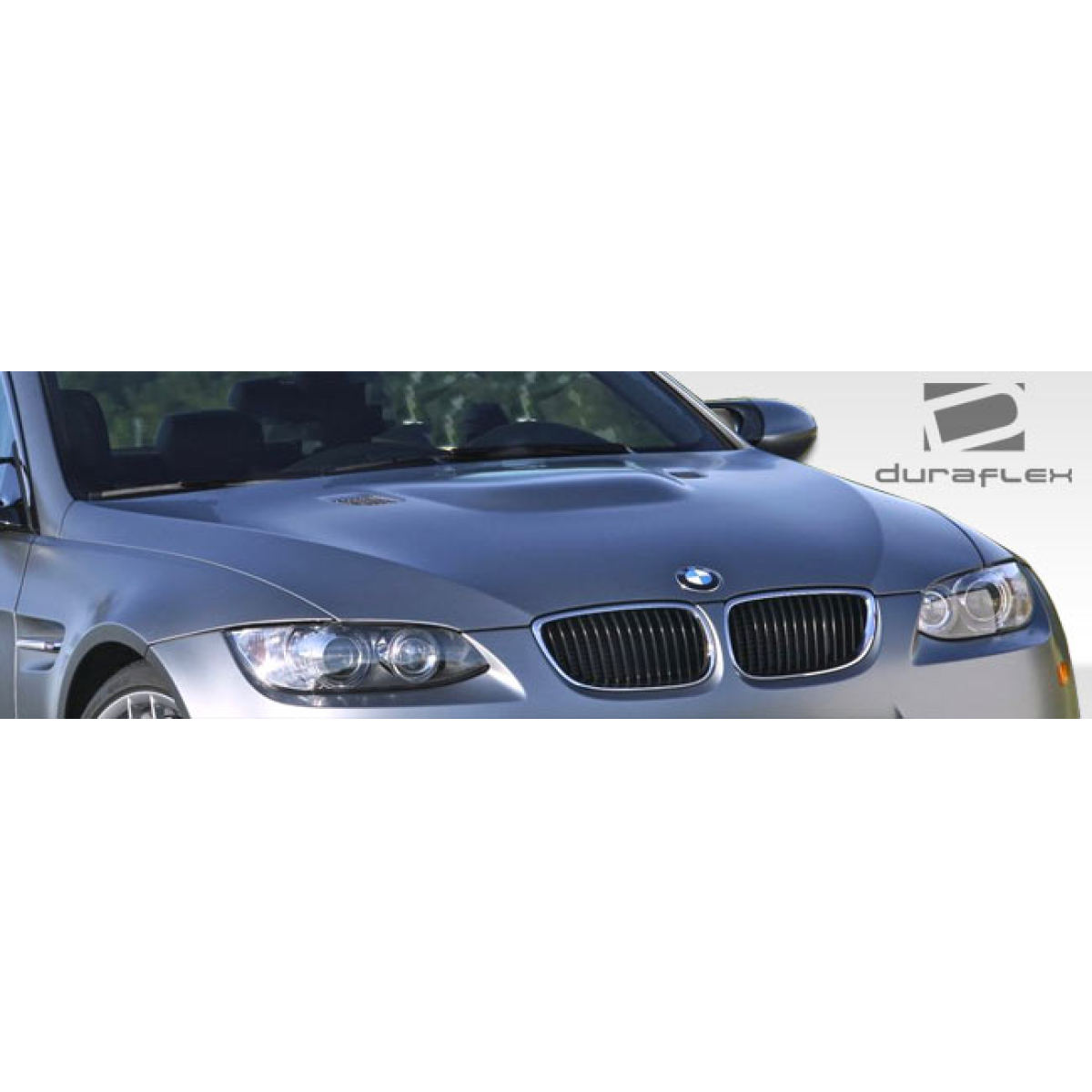 Modify your BMW 3-Series 2007 with our Exterior/Hoods - Front angle view of the BMW 3 Series hood