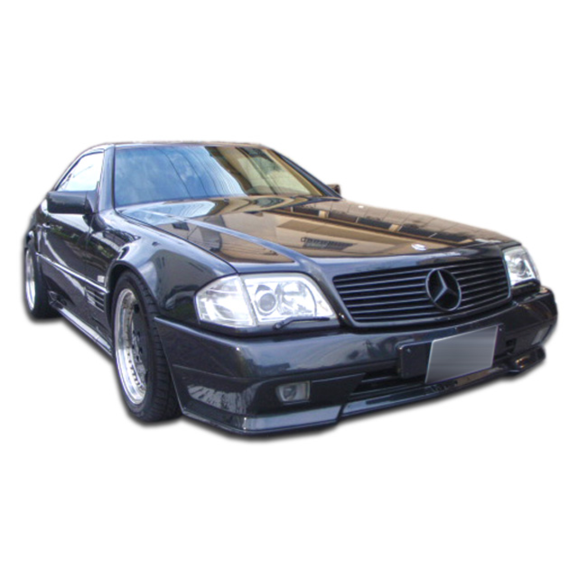 Modify your Mercedes-Benz SL-Class 1990 with our Exterior/Front Bumpers or Lips - Front angle view of vehicle part