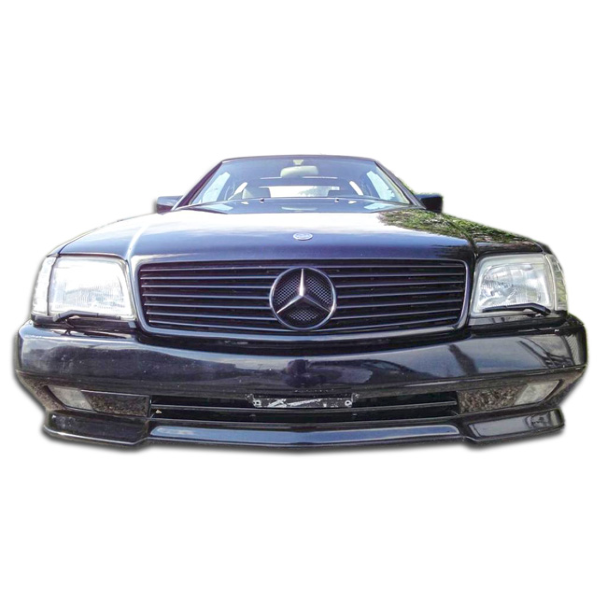 Modify your Mercedes-Benz SL-Class 1990 with our Exterior/Front Bumpers or Lips - Front view of a Mercedes Benz SL Class R129