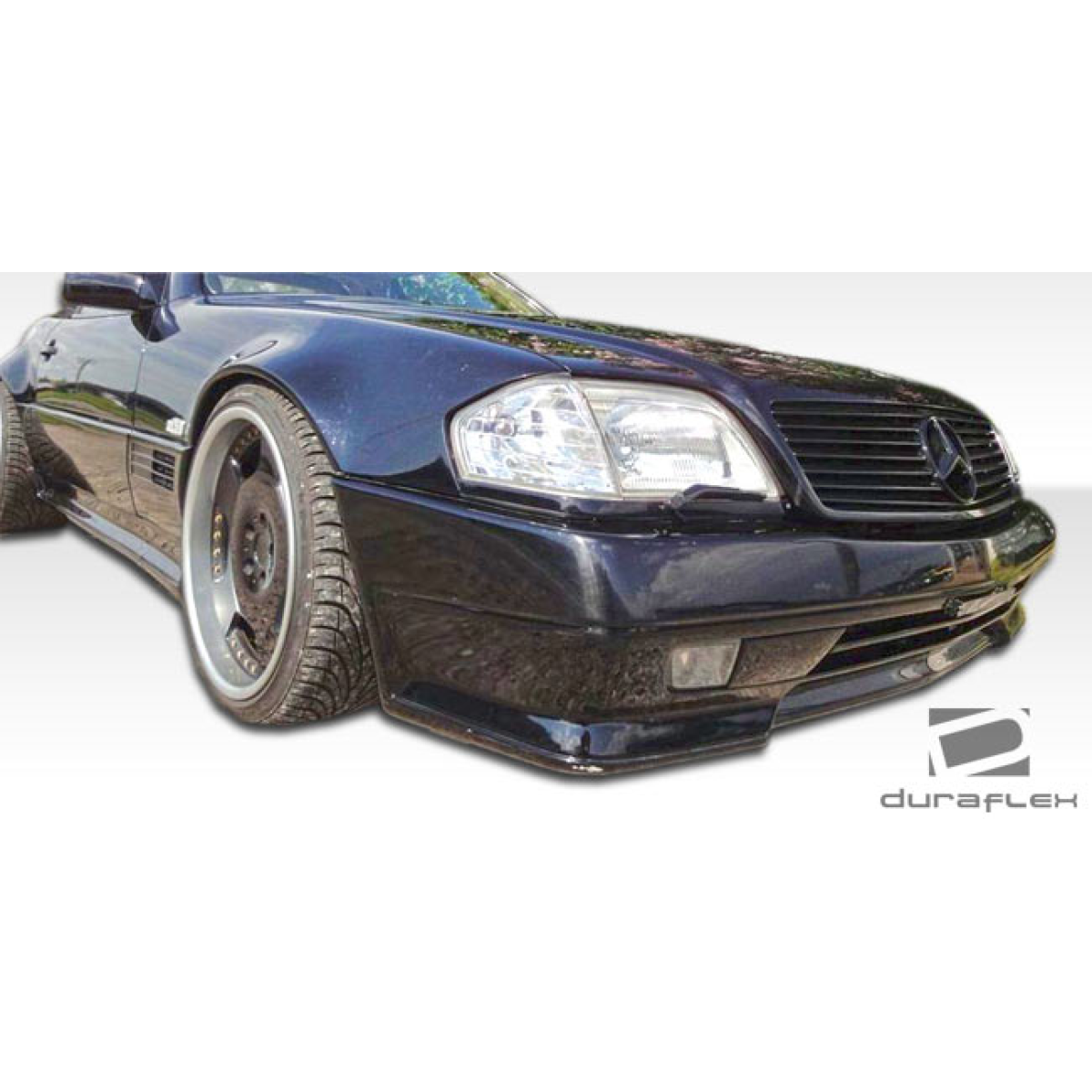 Modify your Mercedes-Benz SL-Class 1990 with our Exterior/Front Bumpers or Lips - Low angle view of front bumper on vehicle