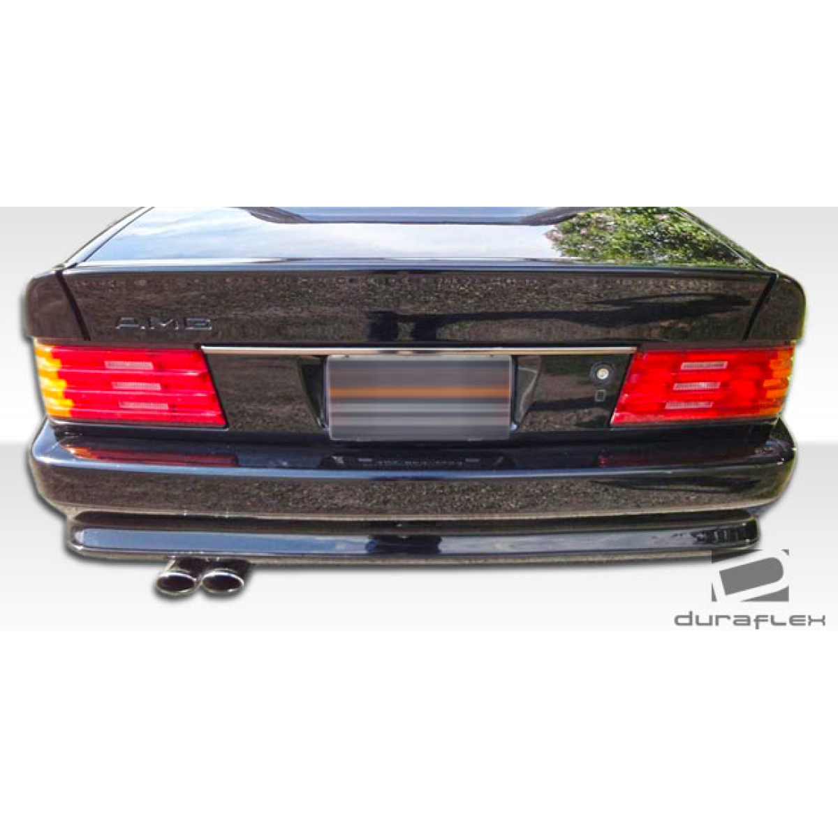 Modify your Mercedes-Benz SL-Class 1990 with our Exterior/Rear Bumpers or Lips - Rear view at a straight angle