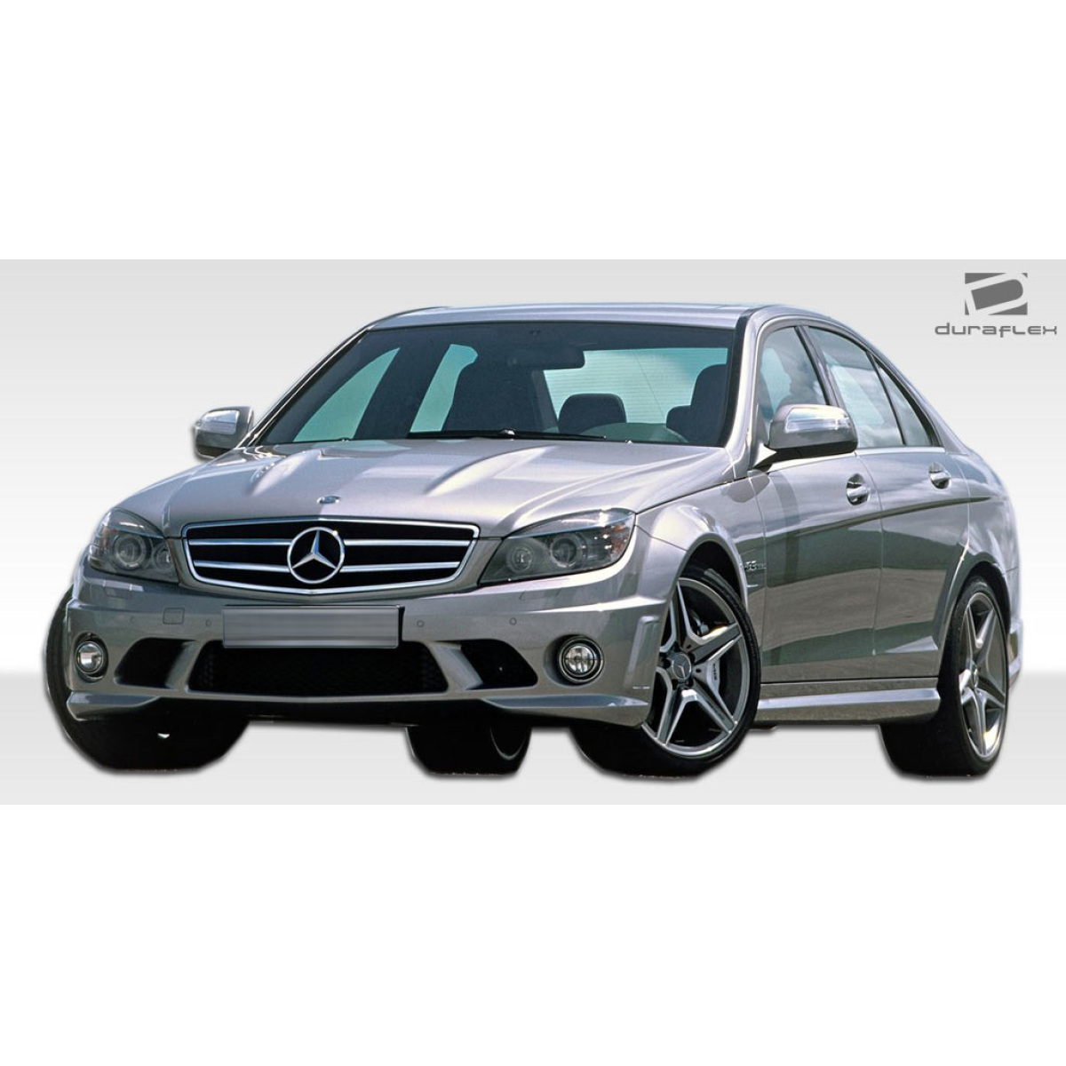 Modify your Mercedes-Benz C300 2008 with our Exterior/Front Bumpers or Lips - Front three quarter angle view of vehicle