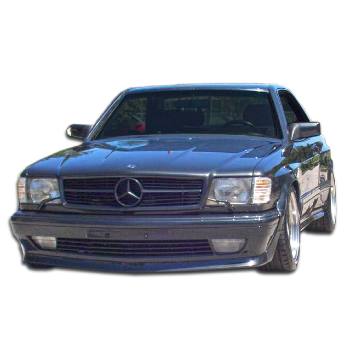 Modify your Mercedes-Benz S-Class 1981 with our Exterior/Complete Body Kits - Front view of the vehicle at a slight angle