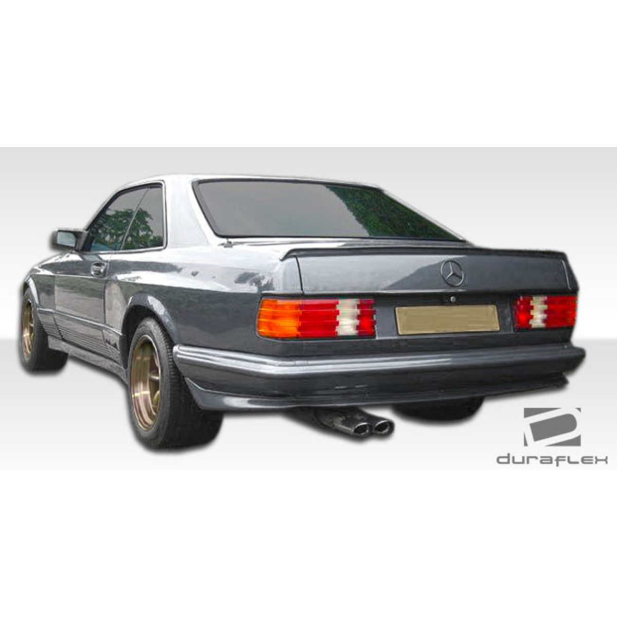 Modify your Mercedes-Benz S-Class 1981 with our Exterior/Fenders - Rear angle view of the vehicle