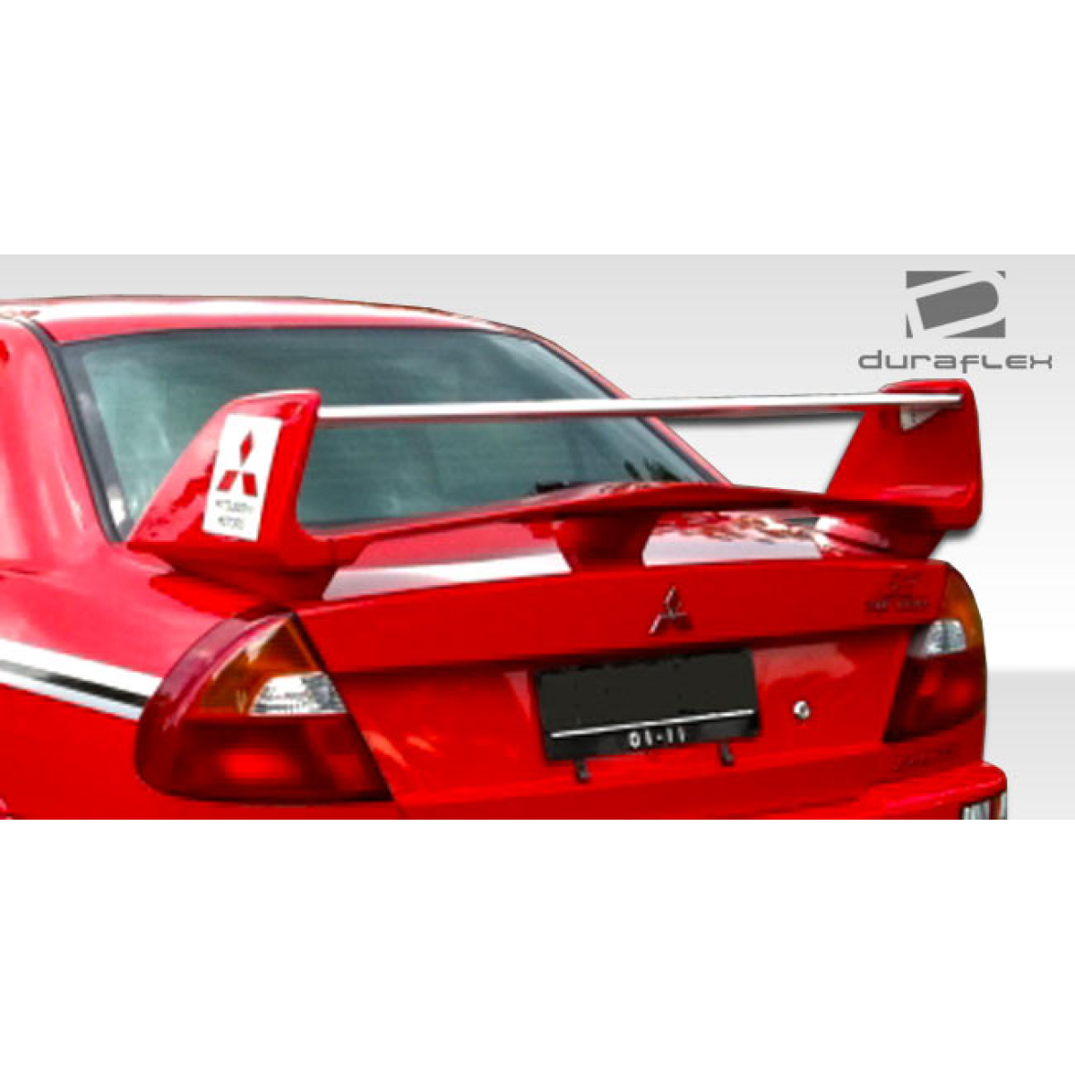 Modify your Mitsubishi Mirage 1997 with our Exterior/Wings - Rear angle view of a Mitsubishi Mirage with wing