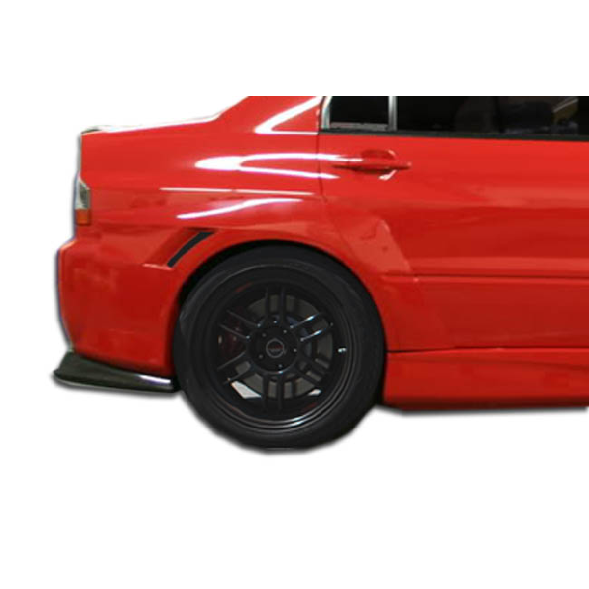 Modify your Mitsubishi Evolution 2003 with our Exterior/Fenders - Side view angle of the vehicle part