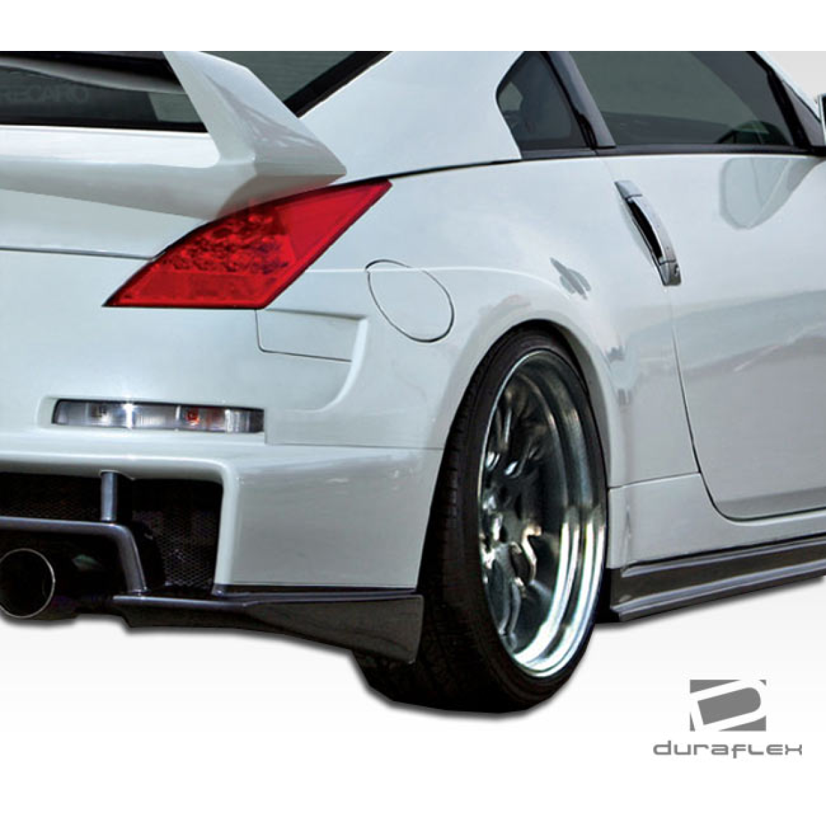 Modify your Nissan 350Z 2003 with our Exterior/Complete Body Kits - Rear angle view of the Nissan 350Z