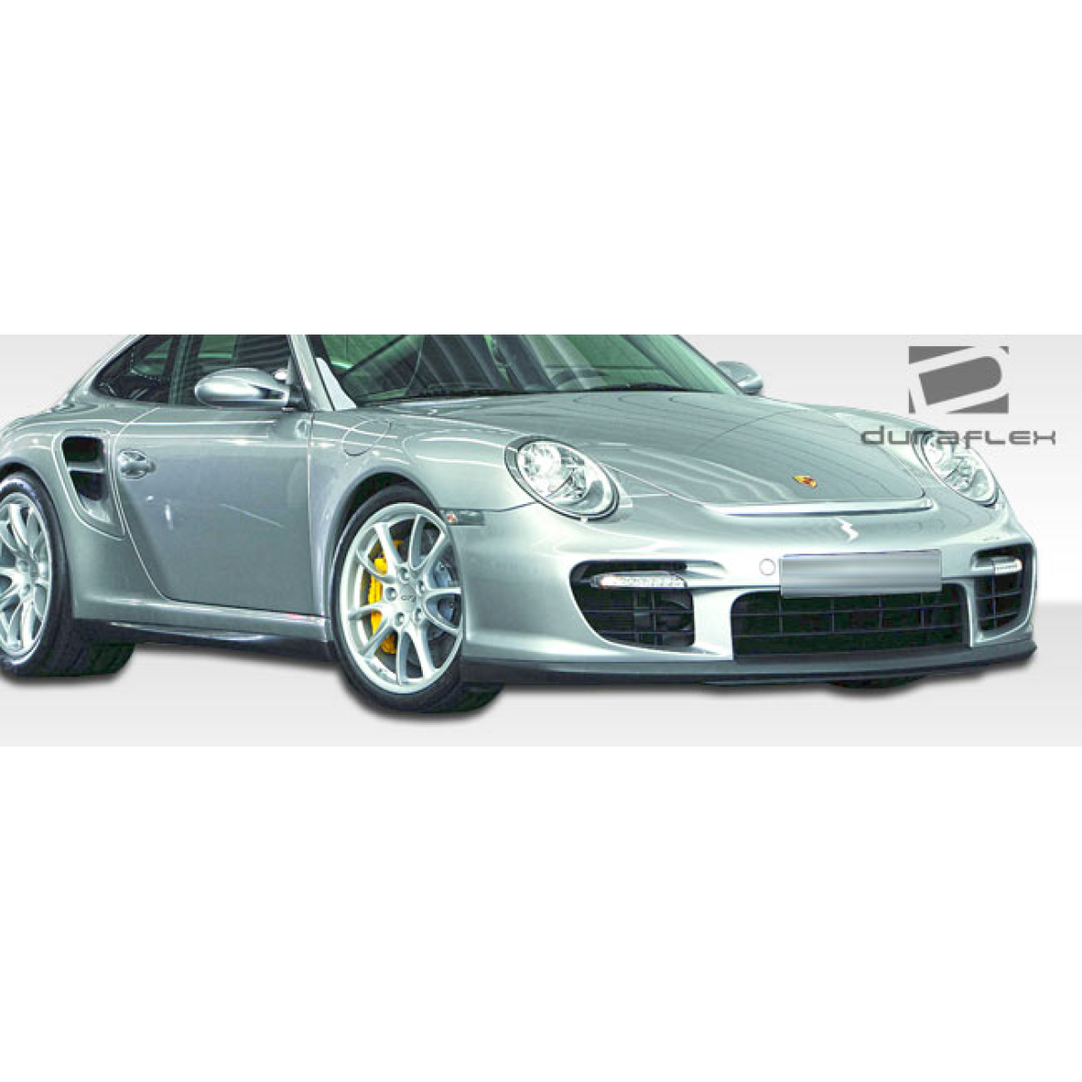 Modify your Porsche 911 2005 with our Exterior/Front Bumpers - Angled view from the front showing the bumper