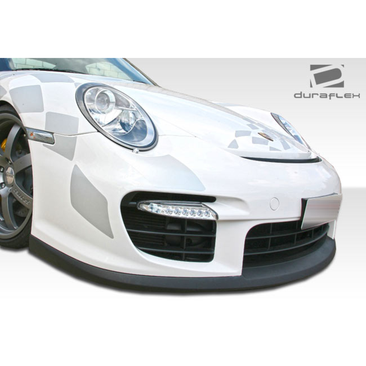 Modify your Porsche 911 2005 with our Exterior/Front Bumpers or Lips - Front view of car at low angle