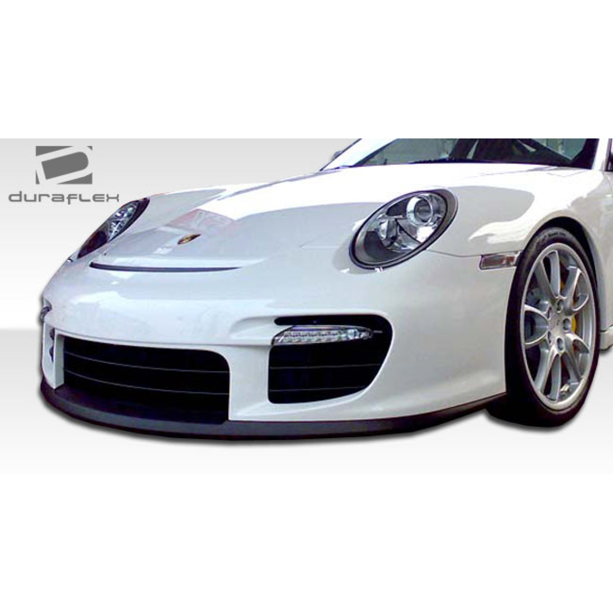 Modify your Porsche 911 2005 with our Exterior/Front Bumpers or Lips - Front view of the car at a low angle