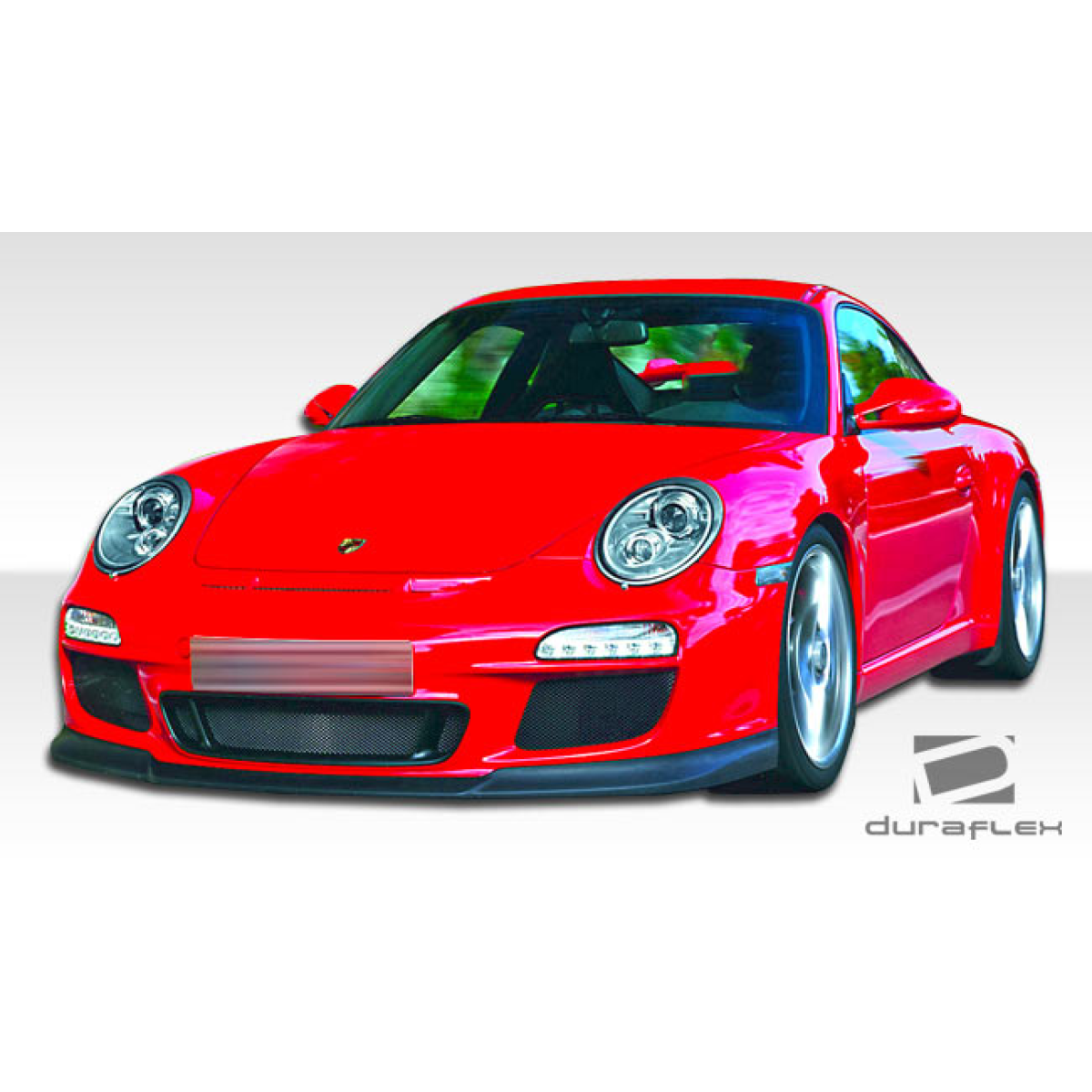 Modify your Porsche 911 2005 with our Exterior/Front Bumpers or Lips - Front view angle of the Porsche 911 Carrera 997