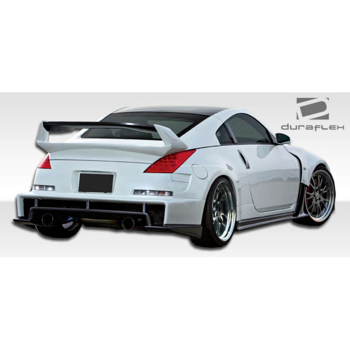 Modify your Nissan 350Z 2003 with our Exterior/Complete Body Kits - Rear angle view of modified Nissan 350Z