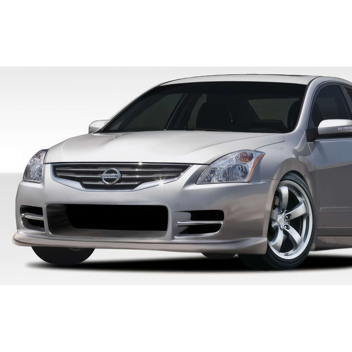 Modify your Nissan Altima 2010 with our Exterior/Front Bumpers or Lips - Front angle view of a Nissan Altima